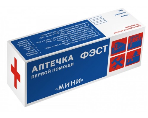 Аптечка ФЭСТ индивидуальная МИНИ (футляр-коробка, пластик)
