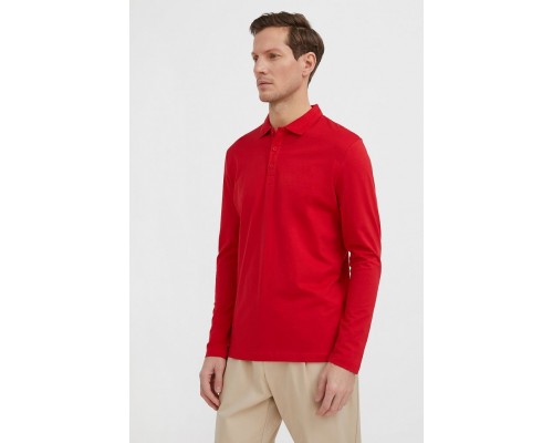Рубашка-Поло дл.рукав (тк.Трикотаж,205), красный