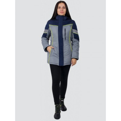 Куртка зимняя женская PROFLINE SPECIALIST (Таслан), серый/темно-синий