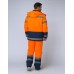 Костюм зимний Дорожник (Смесовая, 210) брюки, оранжевый/темно-синий