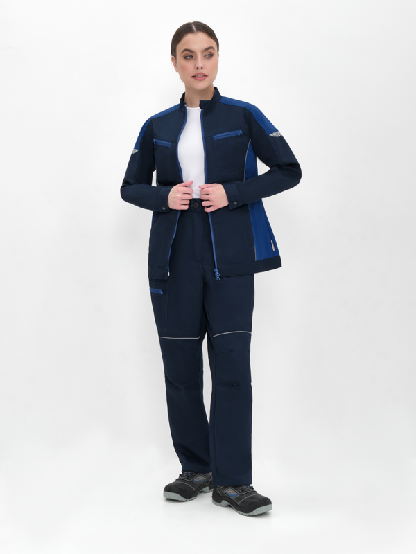 Куртка женская ProfLineSpecialist (тк.Смесовая,240), т.синий/васильковый