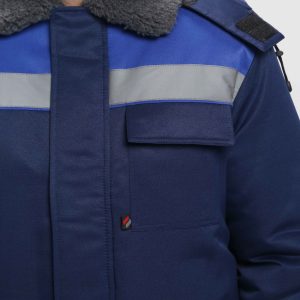 Куртка зимняя Квайл СОП (тк.Смесовая,210), т.синий/васильковый