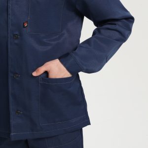 Костюм Стандарт СОП усиленный (тк.Смесовая,210) брюки, т.синий/васильковый