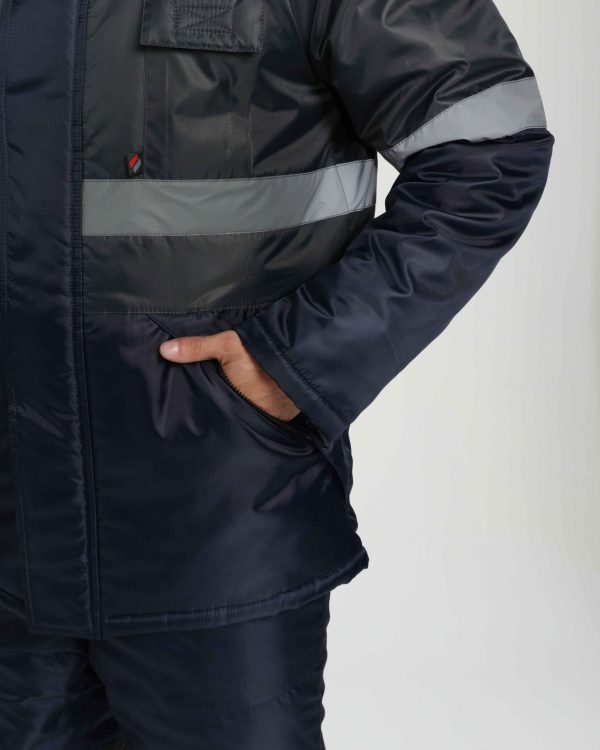 Костюм зимний Мегрес-2 СОП (тк.OxLine,90) п/к, т.серый/т.синий