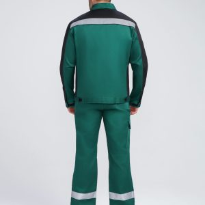 Костюм ProfLineBase-1 (тк.Твил,210) брюки, зеленый/черный/желтый