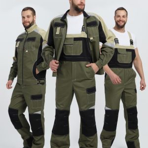 Костюм Вектрон-2 (тк.Смесовая МВО,240) п/к, хаки/черный/бежевый