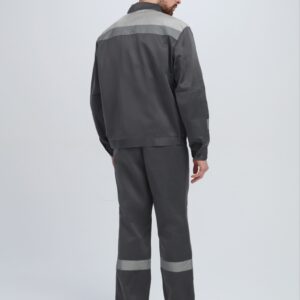 Костюм Лигор-1 СОП (тк.Смесовая,210) брюки, т.серый/св.серый
