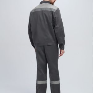 Костюм Лигор-1 СОП (тк.Смесовая,210) брюки, т.серый/св.серый