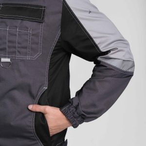 Костюм Вектрон-1 (тк.Смесовая,240) брюки, т.серый/св.серый/черный