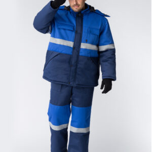 Костюм зимний Нордхард-2 СОП (тк.Смесовая,250) п/к, т.синий/васильковый