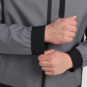 Куртка ProfLineLeader (тк.Софтшел), серый/черный