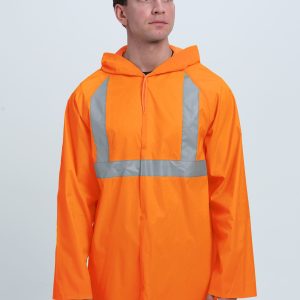 Плащ влагозащитный сигнальный ProfLineBase СОП (ПВХ,180), оранжевый