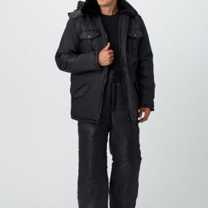 Костюм зимний Сигур-1 (тк.OxLine,90) брюки, черный