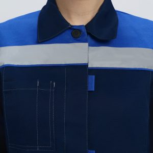 Костюм женский Веснис-1 СОП (тк.Саржа,250) брюки, т.синий/васильковый