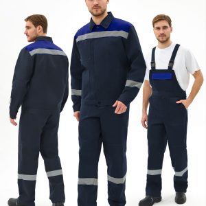 Костюм Липецк-2 СОП CH (тк.Смесовая,280) п/к, т.синий/васильковый