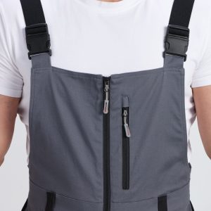 Костюм ProfLineLeader-2 (тк.Хлопок/Спандекс,260) п/к, серый/черный