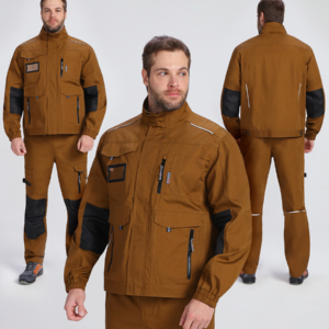 Куртка ProfLineSpecialist (тк.РипСтоп,240), коричневый/черный