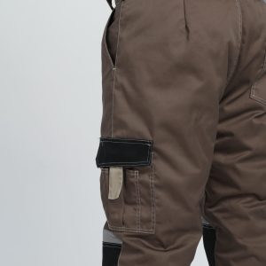 Костюм зимний Вектрон-1 (тк.Смесовая,240) брюки, коричневый/черный/бежевый