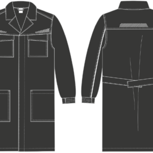 Халат ProfLineSpecialist (тк.Смесовая,240), черный