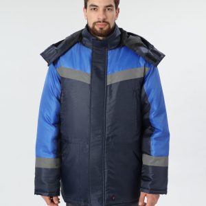 Куртка зимняя Лигор СОП (тк.OxLine,90), т.синий/васильковый