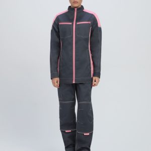 Куртка женская ProfLineSpecialist (тк.Смесовая,240), серый/розовый