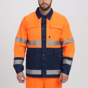 Костюм сигнальный Яркон-2 СОП (тк.Смесовая,210) п/к, оранжевый/т.синий