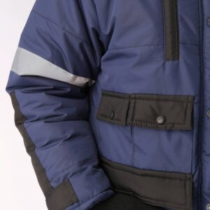 Костюм зимний Беркорт-2 (тк.Таслан,135) п/к, т.синий/черный