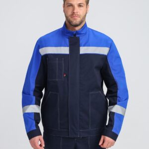 Костюм Бриготек-2 СОП (тк.Смесовая,260) п/к, т.синий/васильковый