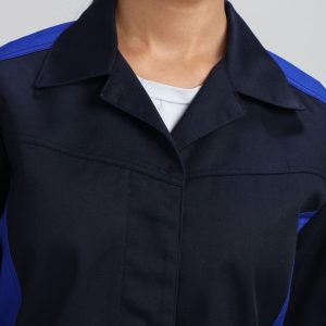 Халат женский ProfLineSpecialist (тк.Смесовая,240), т.синий/васильковый