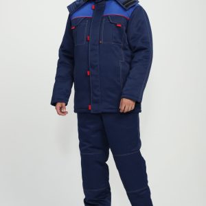 Костюм зимний Флофт-2 (тк.Смесовая,210) п/к, т.синий/васильковый