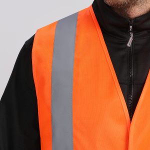 Жилет сигнальный ProfLineBase СОП-4 (тк.Полиэфир,100), оранжевый