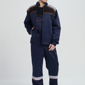 Костюм Практичный-2 СОП (тк.Смесовая,210) п/к, т.синий/черный