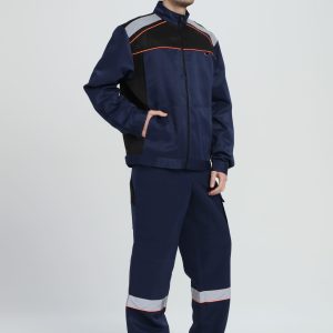 Костюм Практичный-2 СОП (тк.Смесовая,210) п/к, т.синий/черный