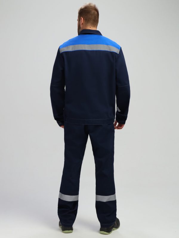 Костюм Лигор-2 СОП (тк.Саржа,250) п/к, т.синий/васильковый
