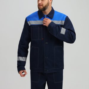 Костюм Лигор-2 СОП (тк.Саржа,250) п/к, т.синий/васильковый