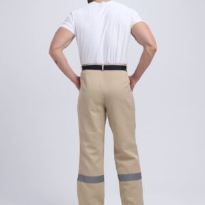 Костюм Лигор-1 СОП (тк.Смесовая,210) брюки, бежевый/т.серый