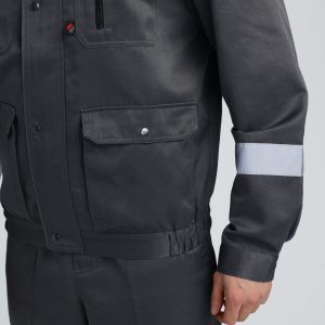 Костюм Нейч-2 СОП с капюшоном К. (тк.Смесовая,210) п/к, т.серый/св.серый