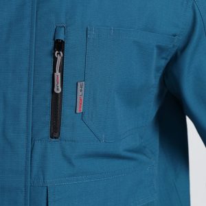 Куртка ProfLineSpecialist (тк.РипСтоп,240), циан/черный