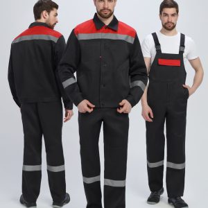 Костюм Лигор-2 СОП (тк.Смесовая,210) п/к, черный/красный