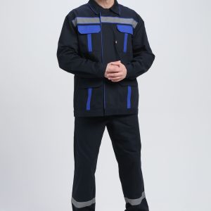 Костюм Итрорис-1 СОП (тк.Саржа,250) брюки, т.синий/васильковый