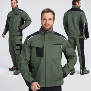 Куртка ProfLineLeader (тк.Хлопок/Спандекс,260), хаки/черный