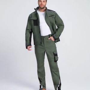 Куртка ProfLineLeader (тк.Хлопок/Спандекс,260), хаки/черный