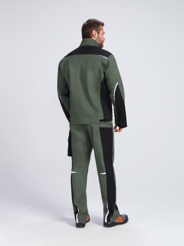 Куртка ProfLineLeader (тк.Хлопок/Спандекс,260), хаки/черный