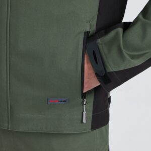 Куртка ProfLineLeader (тк.Хлопок/Спандекс,260), хаки/черный