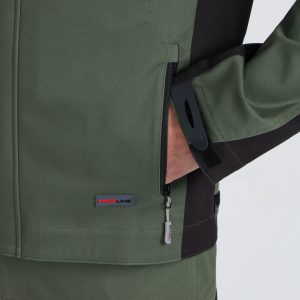 Куртка ProfLineLeader (тк.Хлопок/Спандекс,260), хаки/черный