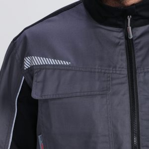 Куртка ProfLineSpecialist (тк.Смесовая,240), серый/черный