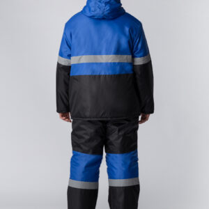 Костюм зимний Мегрес-2 СОП (тк.OxLine,90) п/к, васильковый/черный