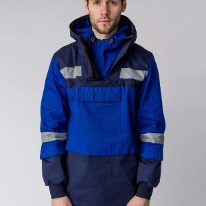 Костюм Антигнус-1 СОП (тк.Саржа,220) брюки, т.синий/васильковый
