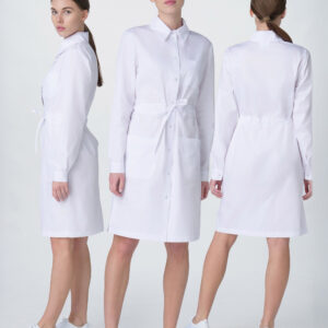 Халат женский Сансара-001 (тк.Смесовая,160) MedLine, белый