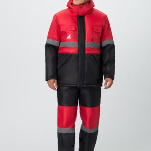 Костюм зимний Мегрес-2 СОП (тк.OxLine,90) п/к, красный/черный